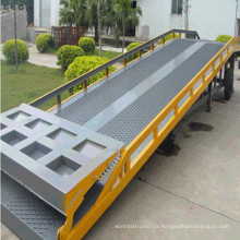 container load and unloading ramps truck yard dock levellers